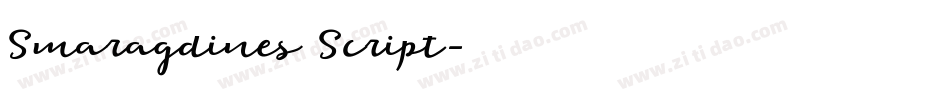 Smaragdines Script字体转换